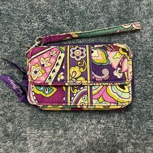 Vera Bradley Heather pattern All-In-One crossbody Wallet